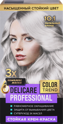 Крем-краска для волос DELICARE Professional 10.1 Пепельный блонд, фото