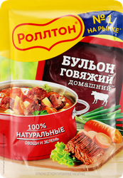 Бульон РОЛЛТОН Домашний Говяжий, 90г, фото