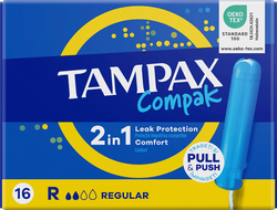 Тампоны TAMPAX Compack Regular, с аппликатором, 16шт, картинка