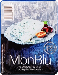Сыр MONBLU с голубой благородной плесенью 50%, без змж, 100г