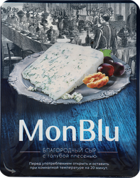Сыр MONBLU с голубой благородной плесенью 50%, без змж, 100г, детальное фото