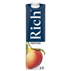 Нектар RICH Персик, 1л, вид