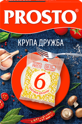 Крупа PROSTO Дружба, смесь рисовой крупы и пшена, в пакетиках, 6х62,5г, фото