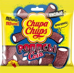 Мармелад жевательный CHUPA CHUPS экструдированный, 150г, крупный план