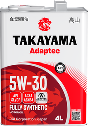 Масло моторное TAKAYAMA синтетическое SAE 5W-30 API SL/СF, 4л, картинка