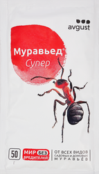 Инсектицид от садовых и домовых муравьев AVGUST Муравьед Супер, 50г, изображение