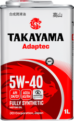 Масло моторное TAKAYAMA синтетическое SAE 5W-40 API SN/СF, Арт. 605528/605586, 1л, детальное фото