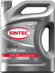 Масло моторное SINTEC Luxe 5000 5W-40 SL/CF, полусинтетическое, 4л, фото