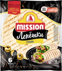 Лепешки тортильи MISSION Гриль, 250г