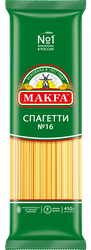 Макароны MAKFA Спагетти, вермишель длинная, 450г, крупный план
