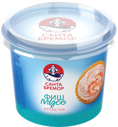 Паста из тресковых рыб САНТА БРЕМОР Фиш-мусс, с кальмаром и креветкой, 140г, фотография