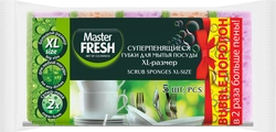 Губки для посуды MASTER FRESH XL Bubble, 5 шт