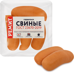Сардельки РЕМИТ Свиные, 460г, изображение