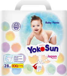 Подгузники-трусики YOKOSUN Comfort XXL 15+кг, 28шт, детальное фото