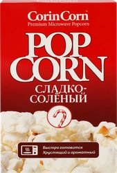 Попкорн для приготовления в свч CORIN CORN сладко-соленый, 85г