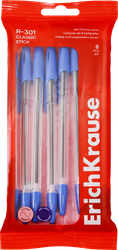 Набор шариковых ручек ERICHKRAUSE Classic Stick 1мм, синий, 8шт, вид