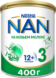 Молочко детское NAN 3 на козьем молоке, c 12 месяцев, 400г, детальное фото
