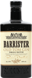 Джин BARRISTER Old Tom дистиллированный 40%, 0.7л, крупный план