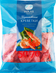 Креветки замороженные POLAR Королевские неразделанные 50/70, 500г, вид