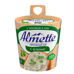 Сыр творожный HOCHLAND Almette с зеленью 60%, без змж, 150г, картинка