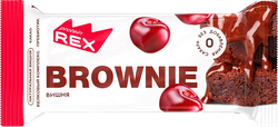 Пирожное протеиновое PROTEINREX Brownie, вишневое, 50г, детальное фото