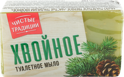 Туалетное мыло ЧИСТЫЕ ТРАДИЦИИ Хвойное, 160г, картинка