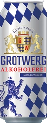 Пиво светлое безалкогольное GROTWERG Alkoholfrei фильтрованное пастеризованное не более 0,5%, 0.5л
