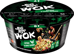 Лапша BIGBON Wok, курица в соусе терияки, 85г, детальное фото