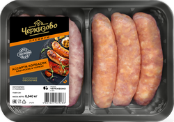 Колбаски ЧЕРКИЗОВО ПРЕМИУМ Баварские и Чоризо, ассорти, 540г, изображение