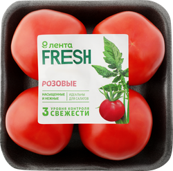 Томаты розовые ЛЕНТА FRESH, 500г, крупный план