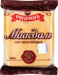 Сыр РОГАЧЕВЪ Маасдам 45%, без змж, 200г, вид