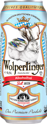 Пиво светлое безалкогольное WOLPERTINGER Alkofrei фильтрованное пастеризованное не более 0,5%, 0.5л, картинка