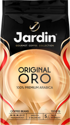 Кофе зерновой JARDIN Ориджинал оро жареный, 1кг, крупный план