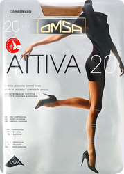 Колготки женские OMSA Attiva 20 den caramello 2, фотография