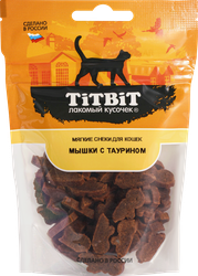 Лакомство для кошек TITBIT Мышки мягкие&nbsp;снеки с&nbsp;таурином, 50г, фото