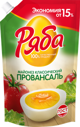 Майонез РЯБА Провансаль Классический 50,5%, 630г, детальное фото