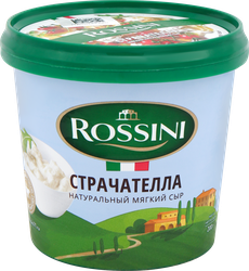 Сыр мягкий РОССИНИ Страчателла 50%, без змж, 200г, фотография