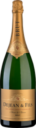 Вино игристое DEJEAN & FILS Blanc De Blancs белое брют, 1.5л, детальное фото