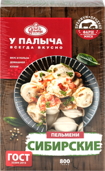 Пельмени У ПАЛЫЧА Сибирские, ГОСТ, 800г, детальное фото