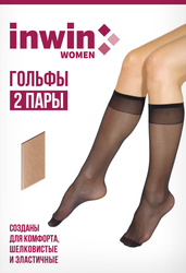 Гольфы женские INWIN 40 den черные, 2пары, вид