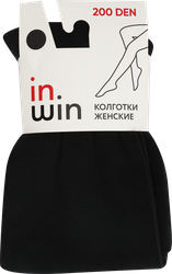 Колготки женские INWIN 200 den черные, Арт. WS097-T, изображение