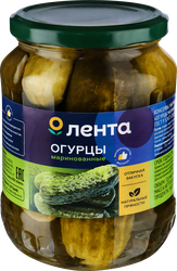 Огурцы маринованные ЛЕНТА, 720мл, картинка