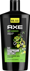 Гель для душа и шампунь AXE Перезагрузка, 610мл, крупный план