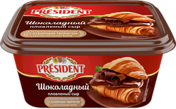 Сыр плавленый PRESIDENT Шоколадный 30%, без змж, 400г, фотография