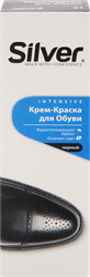 Крем-краска для обуви SILVER черный, 75мл, изображение