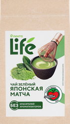 Чай зеленый ЛЕНТА LIFE Японская матча Премиум, порошковый, 40г, детальное фото