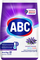 Стиральный порошок ABC Лаванда, 4кг, вид