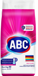 Стиральный порошок для цветного белья ABC, 9кг, крупный план