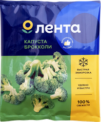 Капуста брокколи замороженная ЛЕНТА, 400г, вид