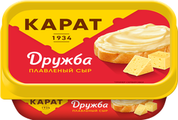 Сыр плавленый КАРАТ Дружба 45%, без змж, 200г, детальное фото